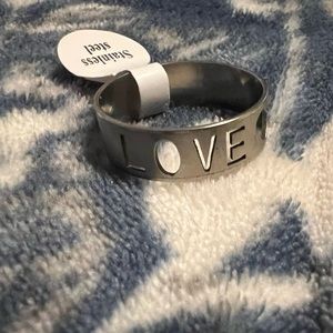 Stainless steel men’s ring
